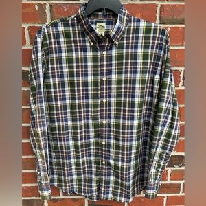 Mountain Lake Men’s long Sleeve Button Down Plaid Shirt. Size XL